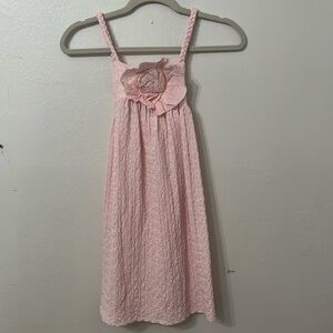 Pink Zara dress with flower